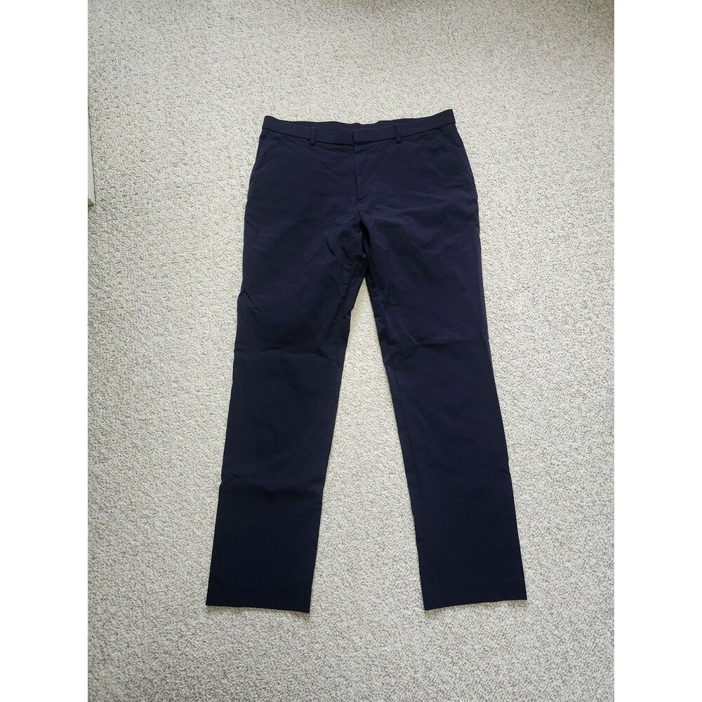 Tommy Hilfiger Navy Blue Rayon Dress Pants 36×32